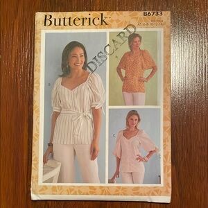 2/$15 Butterick Sewing Pattern B6733 6-14